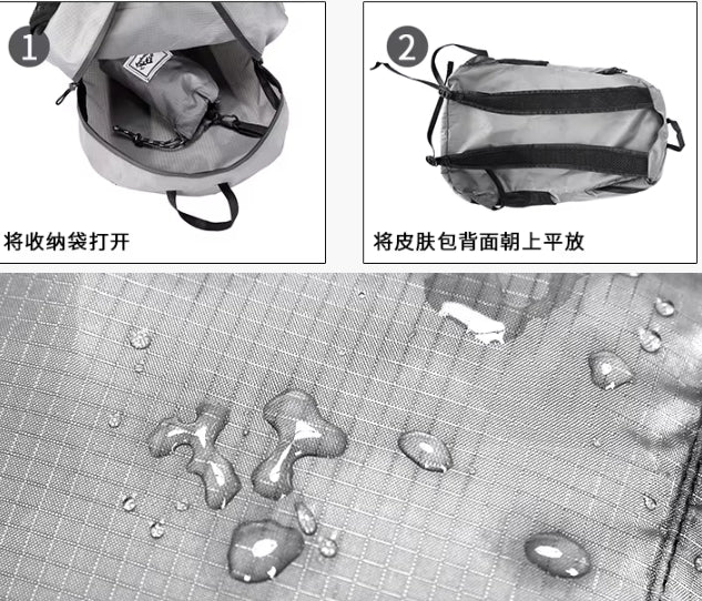 2025 New Outdoor Ultra-Light Travel Backpack Portable Folding Design Waterproof Skin Storage for Hiking Leisure Climbing Bag