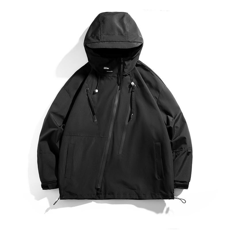 Autumn and Winter Hiking Waterproof Men's Windbreaker Jacket Jacket Zipper Soft Shell Outdoor Men's Windbreaker Jacket Unisex