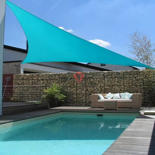 420D Waterproof HDPE Sun Shade Sail UV Triangle Canopy Garden Patio Car Parking Swimming Pool Backyard Made Oxford Cloth